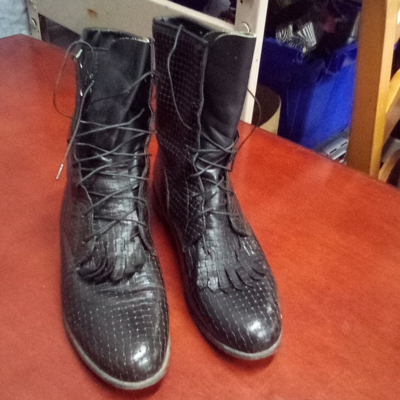 Justin Boots Shoes - Justin Ropers Black Prairie Boots Size 8